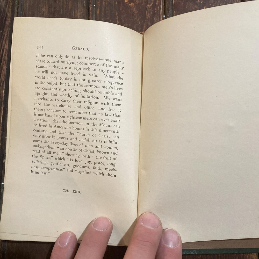 Gerald: A Story of To-Day by Emma Leslie 1881‎ Hardcover Book - VERY RARE - Picture 15 of 16